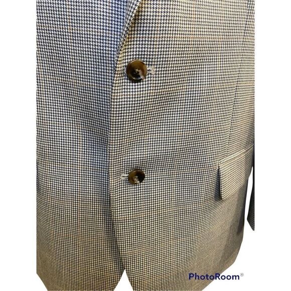Michael Kors 2-Button Blazer Sz. 44S Houndstooth Check Lined Medium Weight - Picture 9 of 12